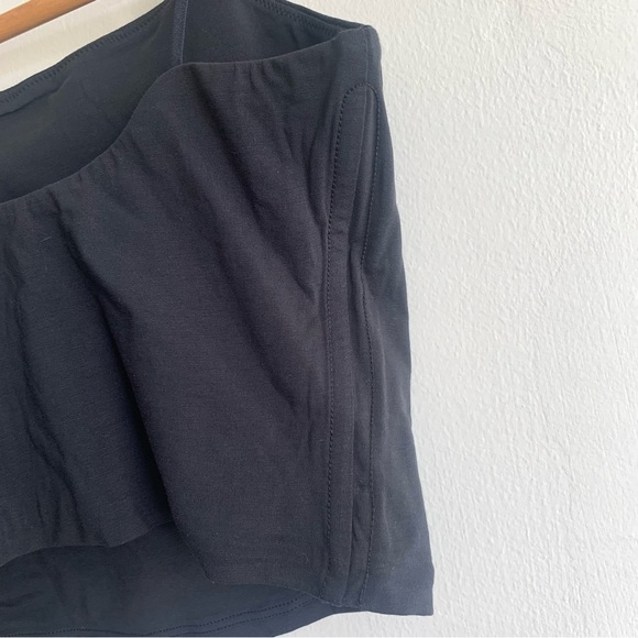 New Everlane The Cropped Square Neck Cami in Black Size XS - Picture 7 of 9